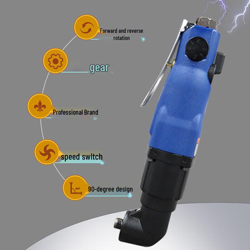 KOPO KP-810L Industrial 90-Degree Right Angle Pneumatic Screwdriver CN plug (adapter included)