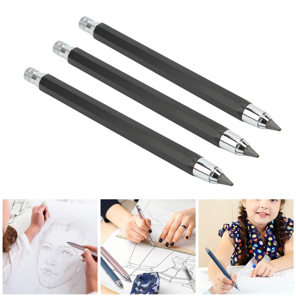 3Pcs Mechanical Carpent  Pencil 5.6mm Scribing Tool    Set Kit for Woodworking