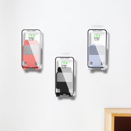 Uchwyt na telefon komórkowy Wielofunkcyjny Samoprzylepny Bez wiercenia Montowany na ścianie Wspornik do podtrzymywania telefonu komórkowego do łazienki