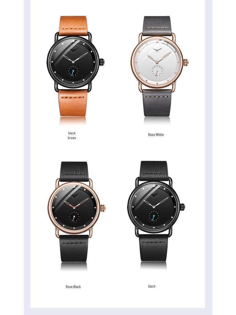 ONOLA Simple Fashion Men's Leather Strap Quartz Watch