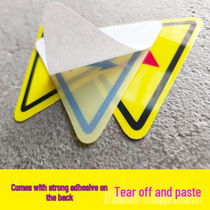 PVC Varningsetikett för Elstöt: Triangel Varningsetikett för Mekanisk Utrustningssäkerhet