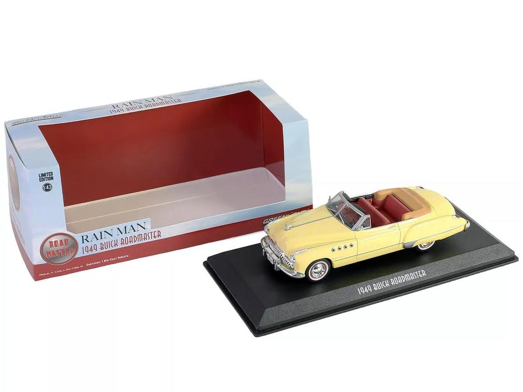 Greenlight 1/43 Buick Roadmaster Cabriolet 1949 Beige Rain Man Greenlight Roadmaster Rain Man Die-Cast Model