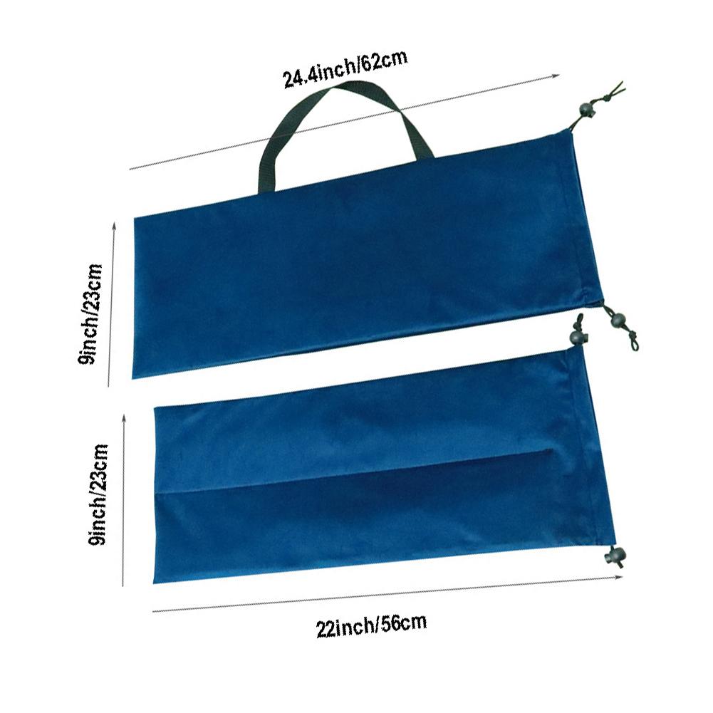 Two Layer Navy Blue Mahjong Rack Bag with Handle and Internal Drawstring Pouch for Organized Transport of Mahjong Racks China Mainland