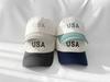 Women's Unisex USA Color Block Ball Cap Basic Cap