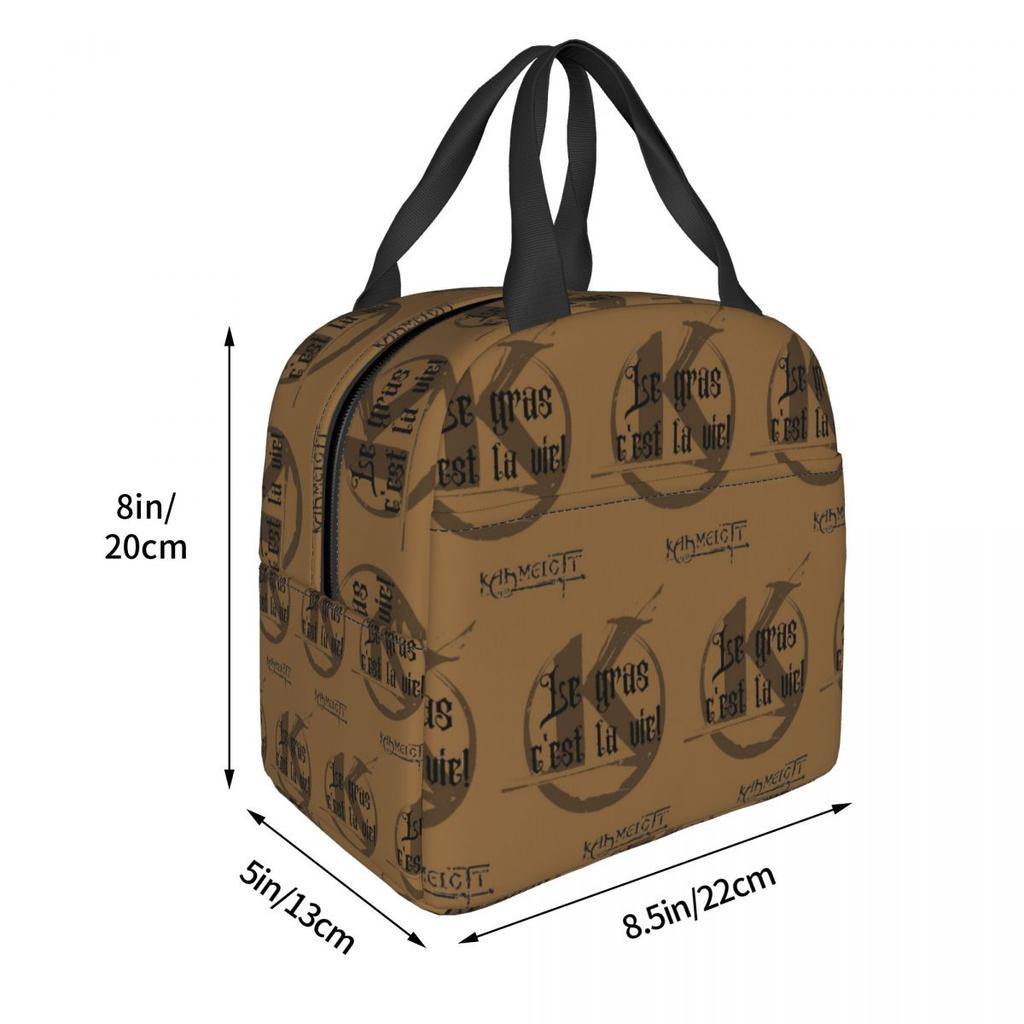 Quote Kaamelott The Fat! Insulated Lunch Bag for Kids School Cooler Thermal Food Box Tote Leakproof Lunch Boxes Container