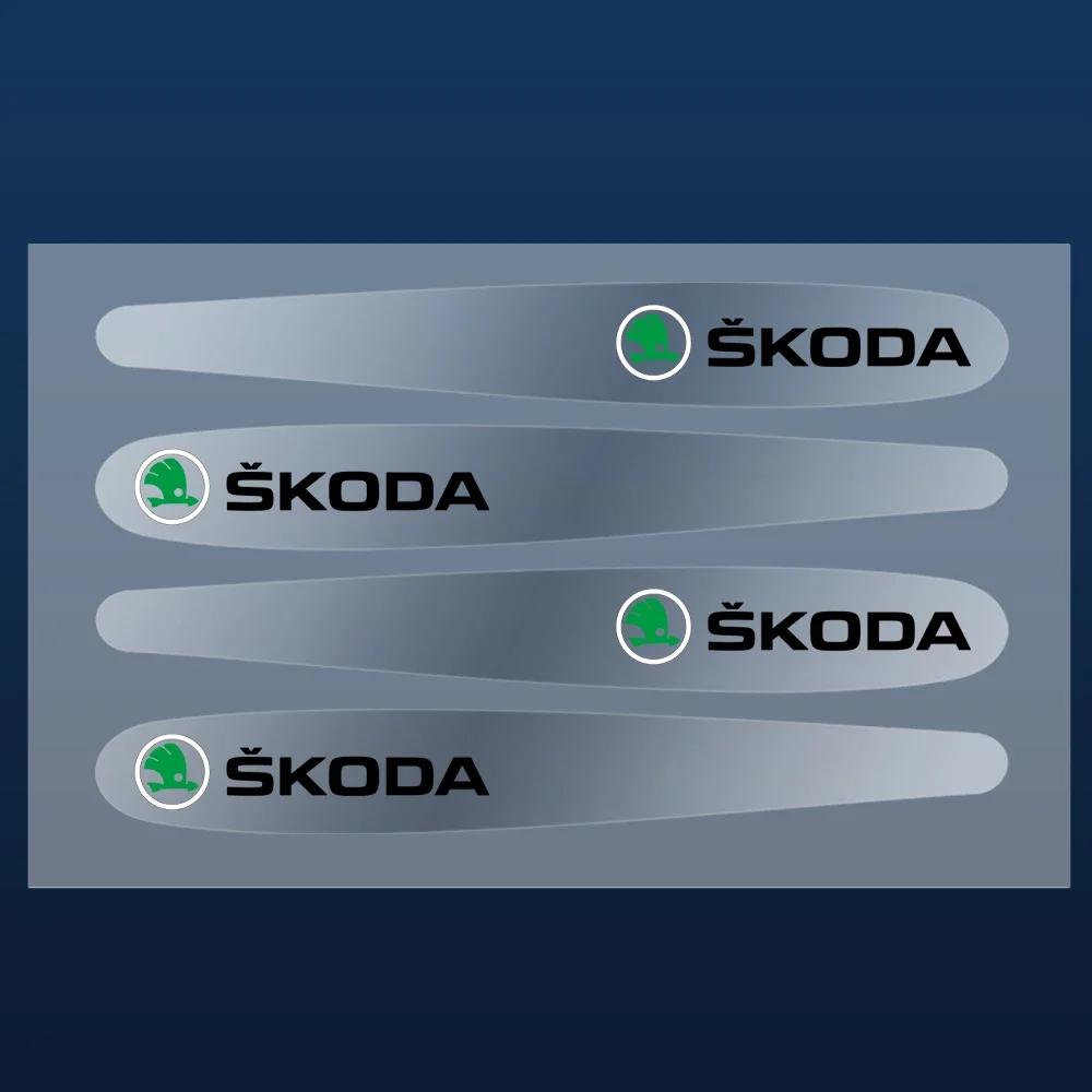 

Car Sticker 2026 Hot Car Door Sticker Transparent Handle Protection Film Prevent Scratches For Skoda Octavia Superb Kodiaq MK2 M