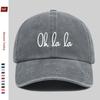 Pc OH LA LA Minimalist Letter Print Baseball Cap Lightweight and Breathable Suitable for Spring and Summer As a Sun Hat Tr