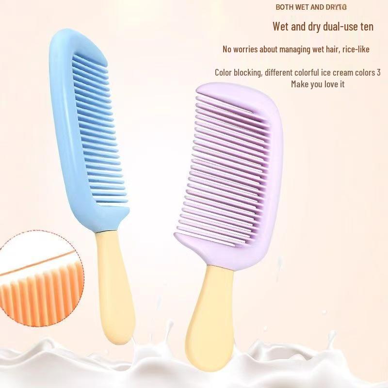 Portable Mini Ice Cream Hair Comb for Girls & Students