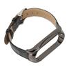 Sport Wrist Band for Mi Band 7 Soft PU Leather Breathable Replacement Loop Strap for Running Hiking Black
