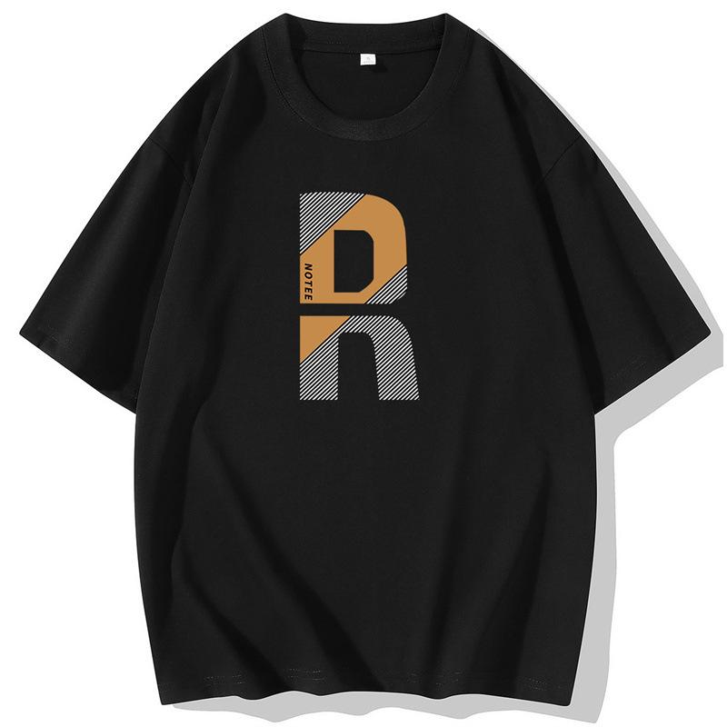 Unisexové letní bavlněné tričko s krátkým rukávem, ležérní domácí prázdninový styl