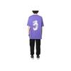 Y-3 SS23 Logo Gradient Print Løstsittende Kortarmet T-skjorte Unisex Topper Lilla HY1273