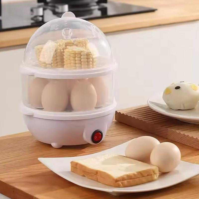 7 Egg Multi-Functional Automatic Power off Egg Cooker for Home Steamed Egg Boiled Egg Maker Breakfast Cooking Appliance