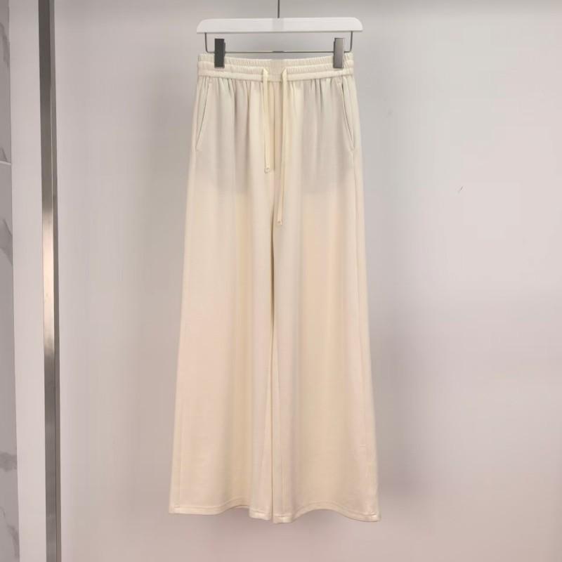 

2025 Summer Women s High Waist Wide Leg Pants - Versatile and Comfy Small бежевый