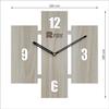Stehendes Ziegeldesign 12 Zoll Handgefertigte Stilvolle Elegante Analoge Holz-Wanduhr für Wohnzimmer Halle Schlafzimmer Büro Geschenk Weißes Buchenholz