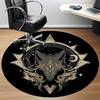 1pc Wolf Moon Office Round Area Rug, Under Office Chairs Bedroom Living Room Home Decor, Room Deco, Available In Various Sizes