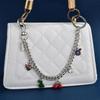 Versatile Flower Cherry Keychain For Women Trendy Messenger Bag Chain Creative Cute Bag Pendant Decoration Accessories Gifts