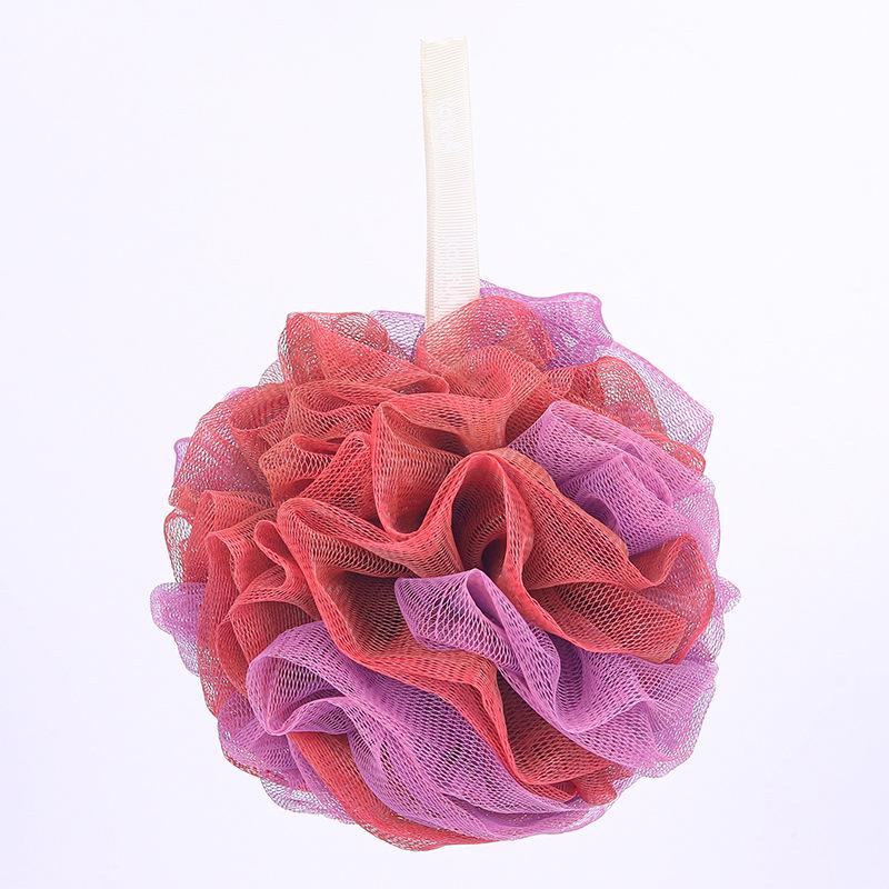 Colorful Soft Bath Shower Ball - No Shedding, Lathering Back Scrubber, Multi-Color Option Available