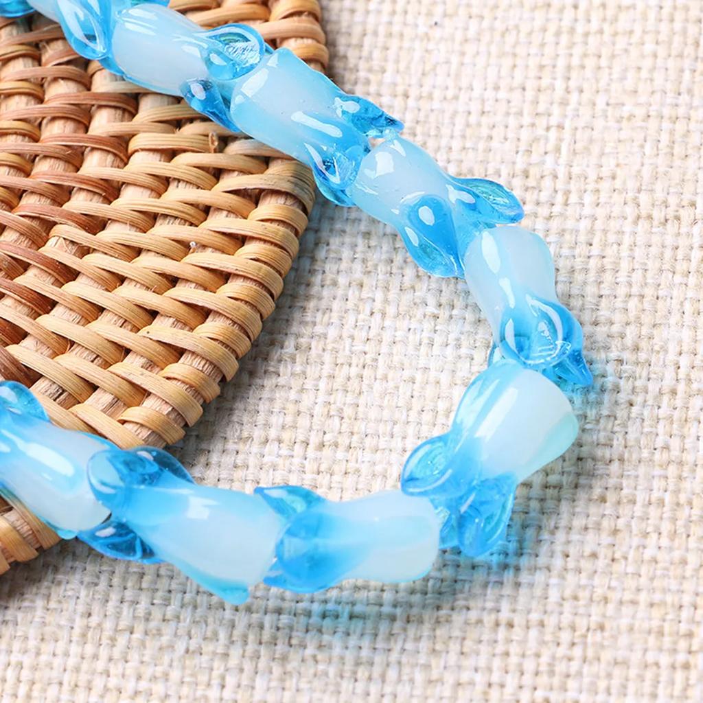 10 pz 20x10 mm Forma Cavolo Cinese Vetro Lavorato a Lampada Fatto a Mano Perline Sciolte Per Accessori per Creazione di Gioielli Fai da Te Artigianato Risultati
