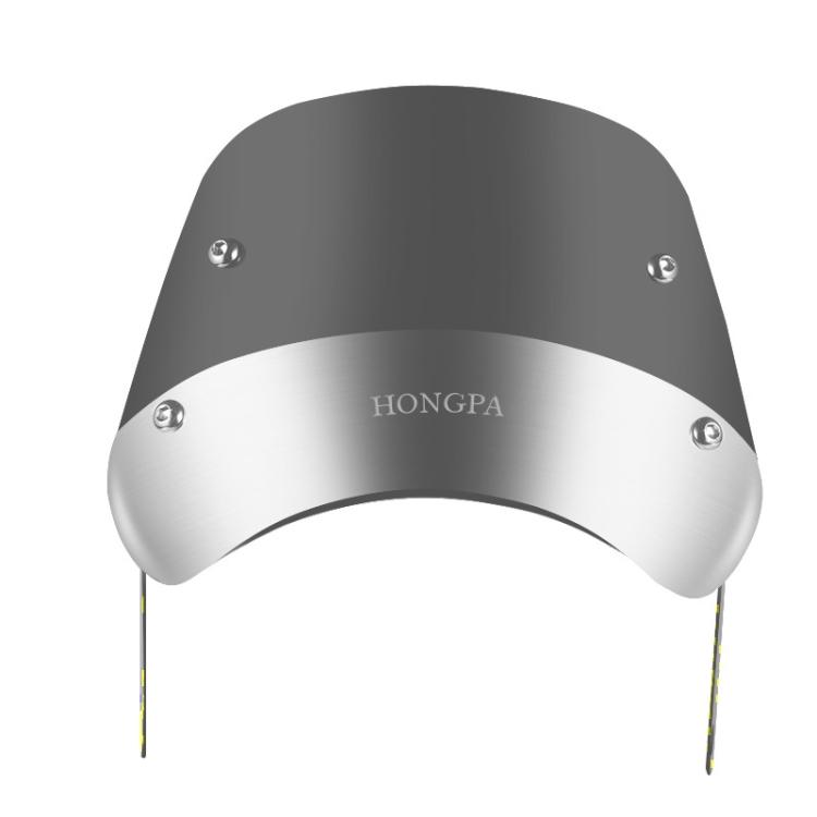 

HONGPA DY-002 5-7 Inch Retro Motorcycle Modified PC Windshield темно-сірий колір