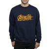 Marvel Mens Avengers Infinity War Orange Logo Sweatshirt