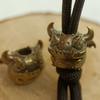 Cute Little Demon Brass Knife Beads EDC Outdoor Paracord Handmade DIY Bracelets Accessories Umbrella Rope Woven Lanyard Pendants