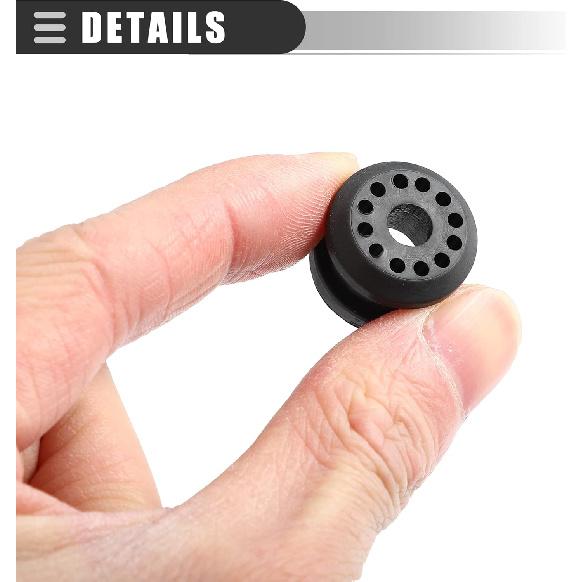 Motoforti Transfer Case Linkage Bushing, for Dodge for Ram 2500 2003-2008, Rubber, 52105555AA 55366066AB, Black, 2pcs