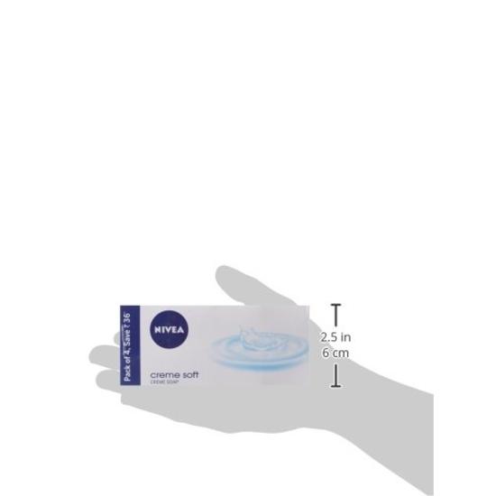 NIVEA Soap, Creme Soft, For Hands And Body, 125g (BUY 2 GET 2)