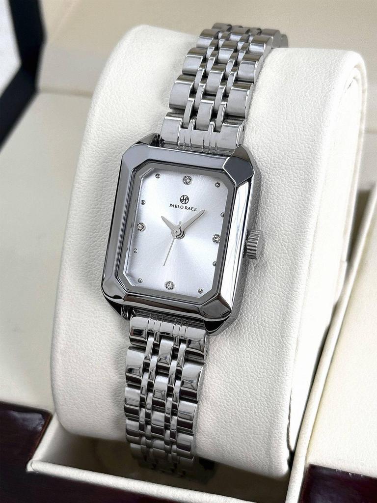 New Luxury Women's Rhinestone Waterproof Quartz Watch with Steel Band