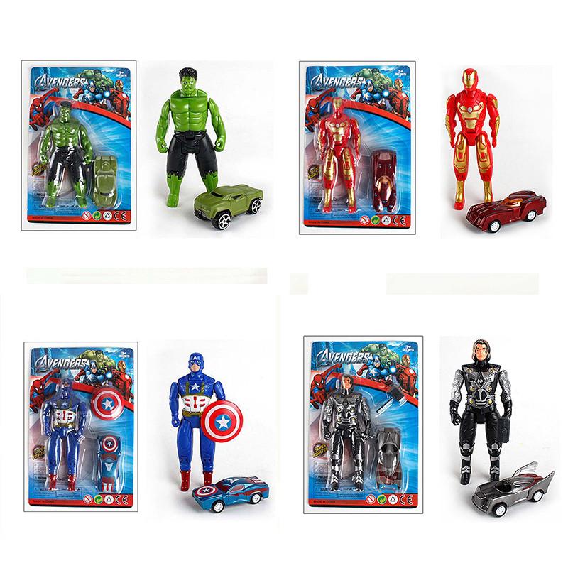 Captain America Man Miniature Cars Toy Set Gift