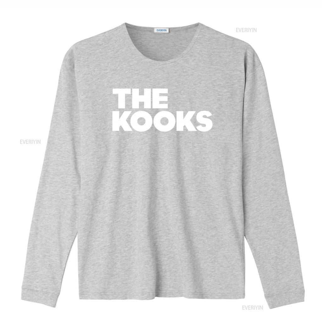 The Kooks Print T Shirt for Fashion Streetwear vintage Washed fashion Versatile Stretched graphic designer clothes Soft