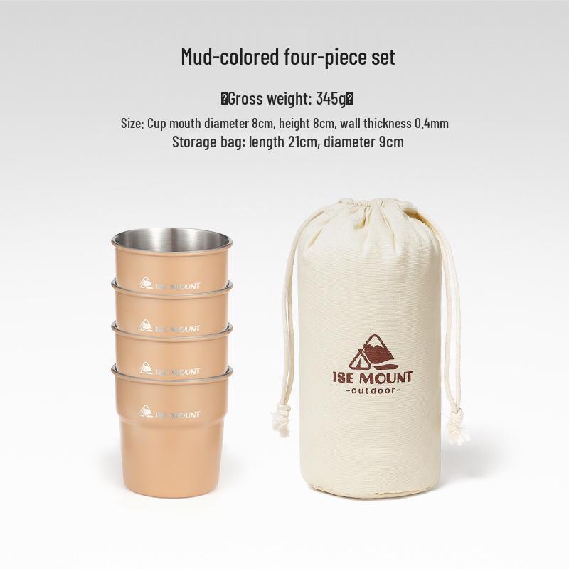 304 Stainless Steel Multi-Purpose Outdoor Cup: Ideal for Camping, Beer, Coffee, Water, and Beverages