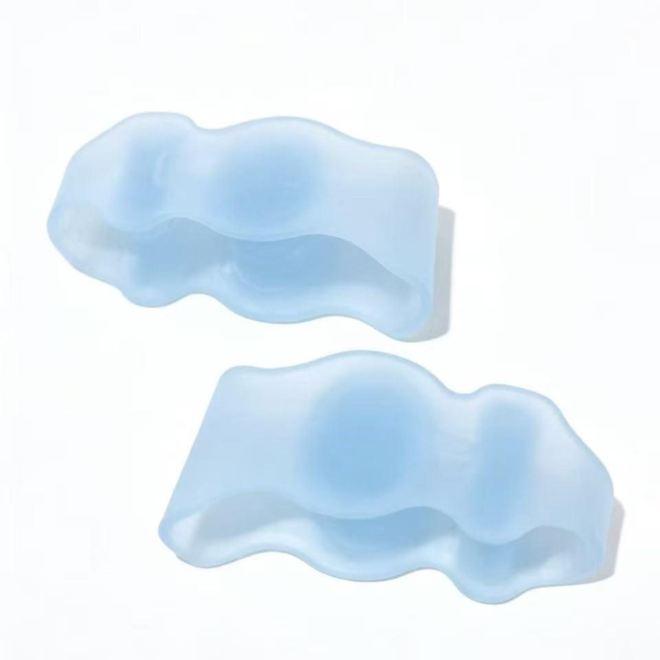 Silicone Three-Hole Toe Separator for Big Toe - Breathable, Soft, Elastic, Anti-Wear for Hallux Valgus.
