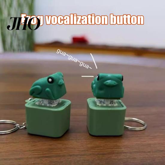 Animal Sound Keychain 1/2Pcs Seagull Mine Button Keychain, Rechargeable Fidget Clicker with Real LED Light & Light, Mini Hanging Buckle Toy