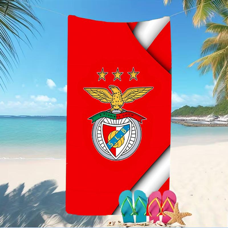 Beach Towel with Sport Lisboa e Benfica Pattern - soft,absorbent,machine washable Lightweight&Modern,swimming,Travel Essentials