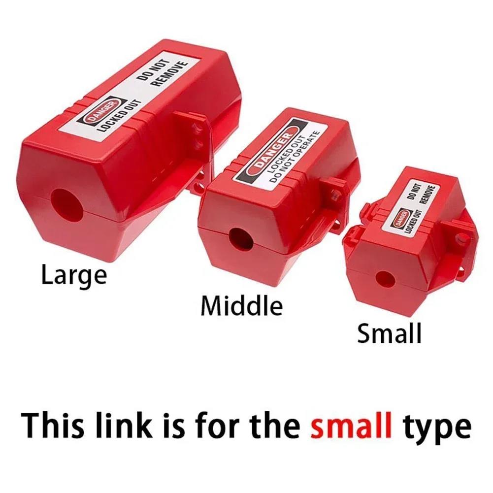 Lock Plug Lock Box Electrical Plug Plastic Tag Out Plug Power Lock S/M/L Engineering Industrial Plug Lock Lockout Box 4