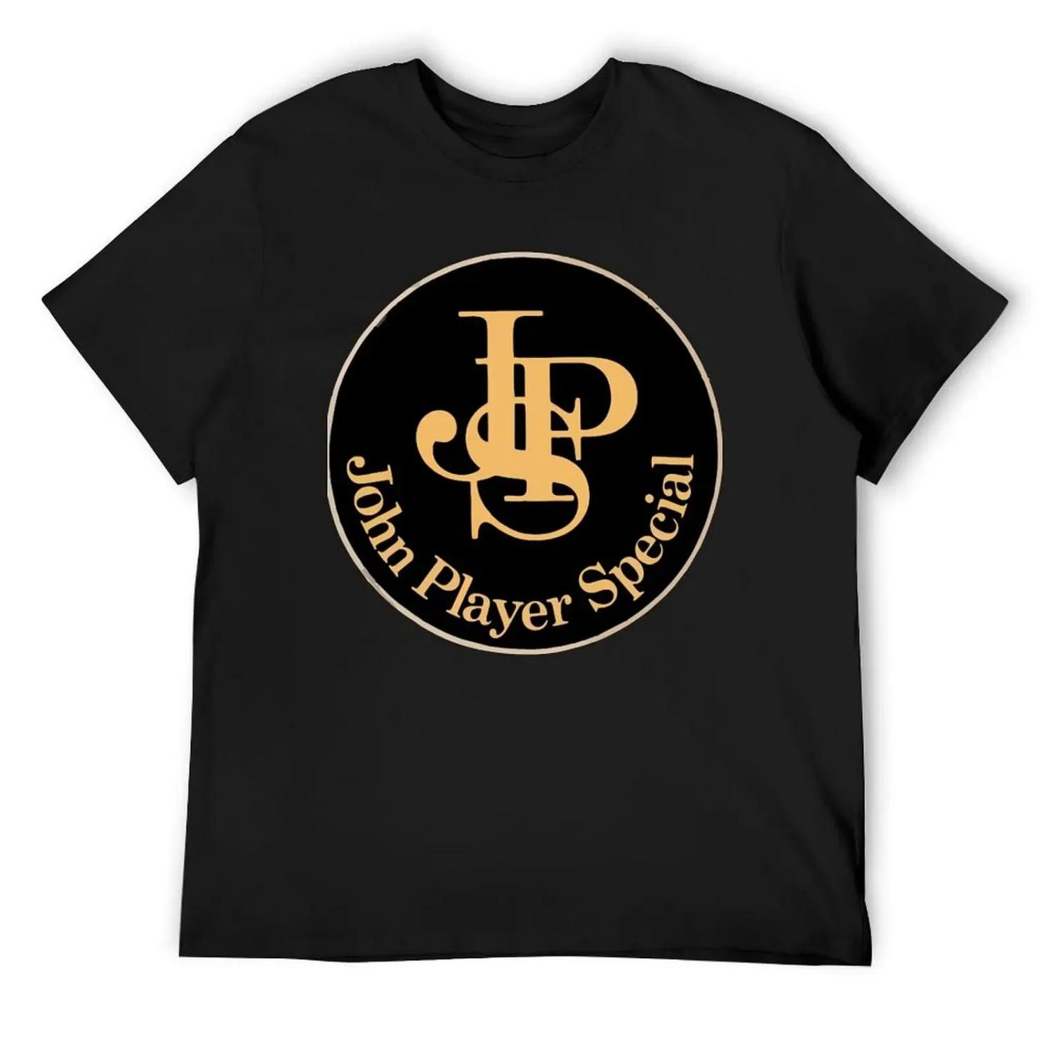 

Хит продаж - JPS John Player Special Классический логотип Мерч Футболка Смешная футболка мешковатые рубашки аниме вещи мужская футболка для тренировок S чёрный