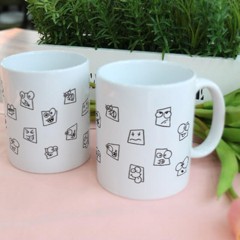 

cs843-Design Mug 2p-Square Head Friends