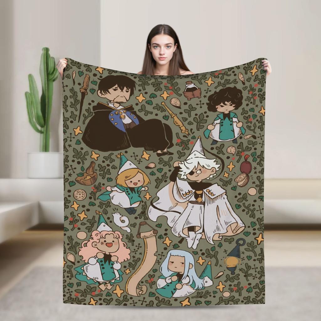 Witch hat atelier Super Soft Blanket Travel Plush Bedding Throws Fashion Couch Chair Flannel Bedspread Sofa Bed Cover