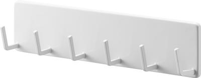 Yamazaki Film Hooks, Kitchen Tool Hooks, 6-Piece Set, White, Dimensions W25 X D4 X H6cm, Tower, Floating Storage, Easy Installation, Product Code