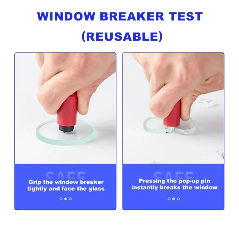 2-in-1 Car Tools Car Safety Hammer Window Breake Life Saving Seat Belt Cutter for Toyota Trd GR Corolla Yaris CHR Avensis Camry Land Cruiser