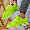 Women's Platform Sneakers Fashion Wide Lace-up Casual Board Shoes Breathable Mesh Ins Trendy Footwear for Walking Running