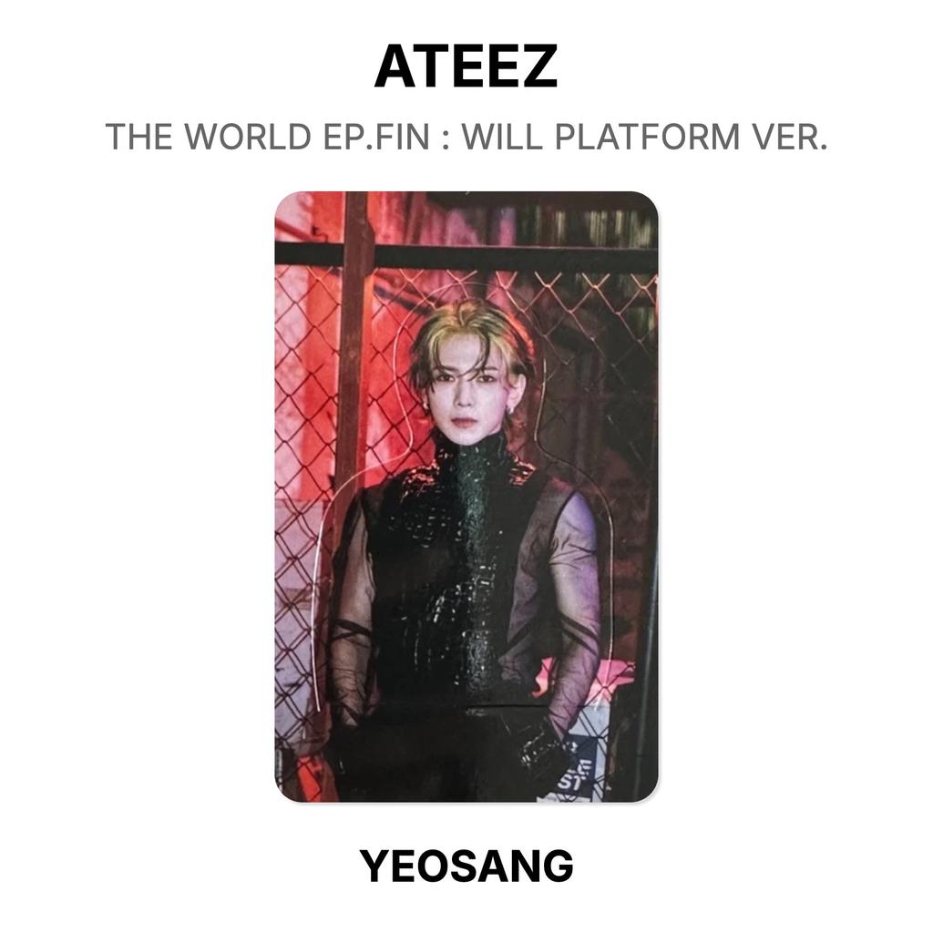 ATEEZ THE WORLD EP.FIN : WILL PLATFORM VER. Official Photocard