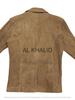 AL KHALID ELEGANT New Men's Brown Blazer 100% Soft Suede Lambskin Causal Slim Fit Coat Blazer