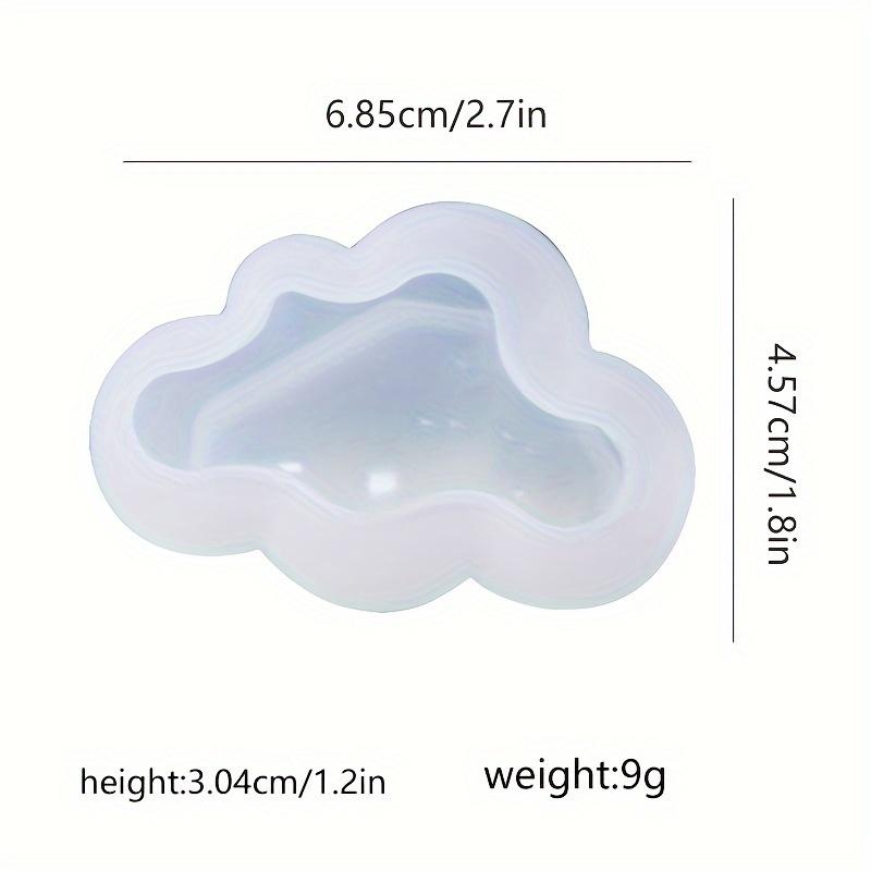 1pc 3D Cloud Shape Silicone Mold, Scented Candle Silicone Mold