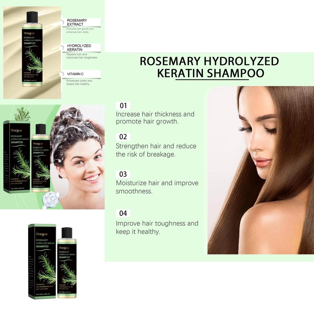 Hoegoa Rosemary Thickening Shampoo Nourishing Plant-based Oil Control Hydrating 100ml
