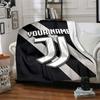 1pc Personalized Name Juventus Blanket, Gift, for Men and Women, Soft Blanket, Good for Sofa Bed Couch Travel, Lightweight Flannel Blanket