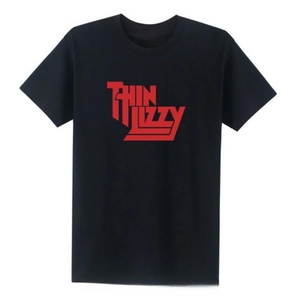 Heavy Metal Rock Band Thin Lizzy T Shirt Men Tops Music Singer T-shirt Short Sleeve Cotton O-neck Tee Top Clothes