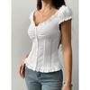 Hot Girl Style Summer Short-sleeved Fungus Vest for Women Independent Website