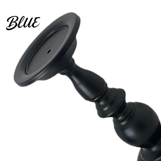 Decorative Candle Holder Vintage Holder Black Matte Pillar Holders