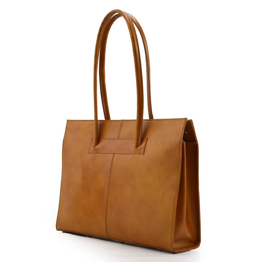 Leder-Handtasche vp046l Camel